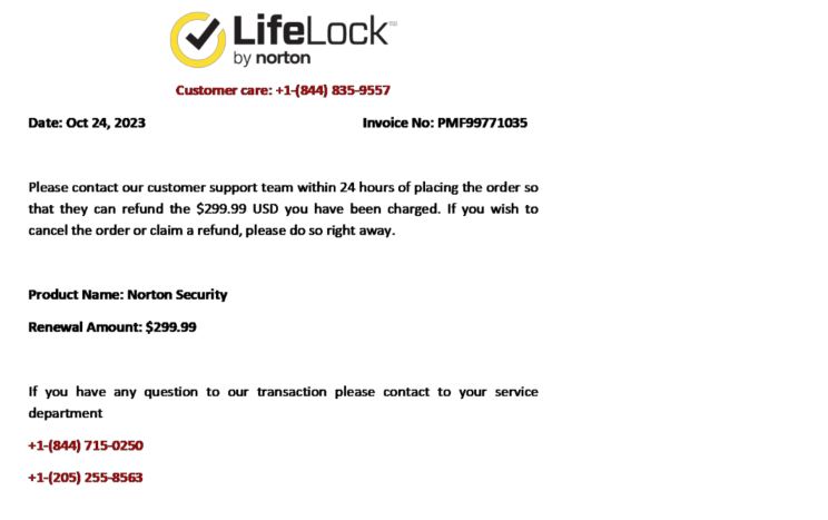 Norton Security Software Scam Examples OIT Brown University 52 OFF